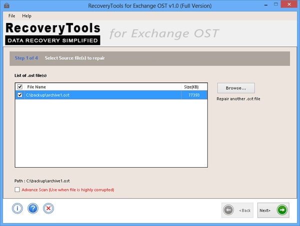 Windows 7 Convert Offline OST to PST 1.0 full