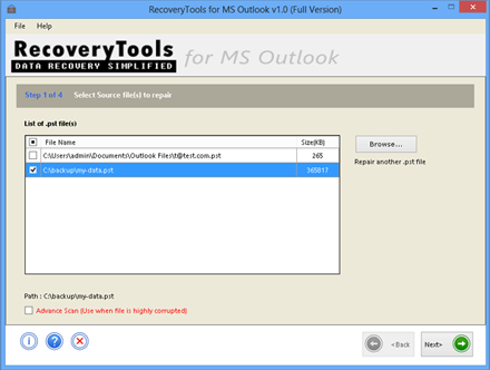 Outlook PST Recover Deleted Items 1.0 full