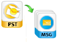 convert msg to pst format