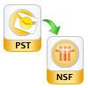 convert pst file in nsf file format