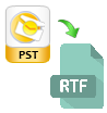 convert PST to rtf format format