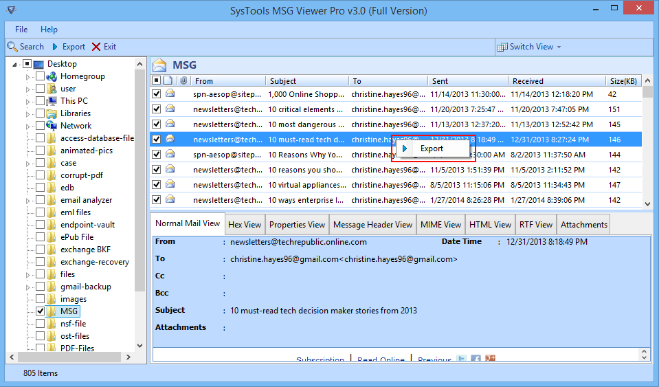 start conversion process