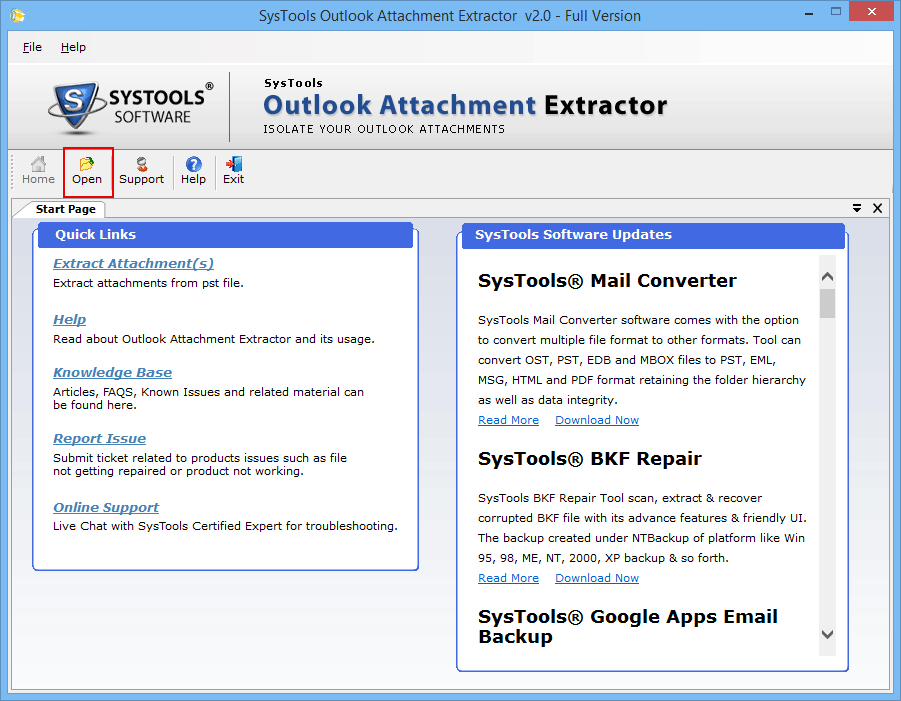 open outlook attachment extractor