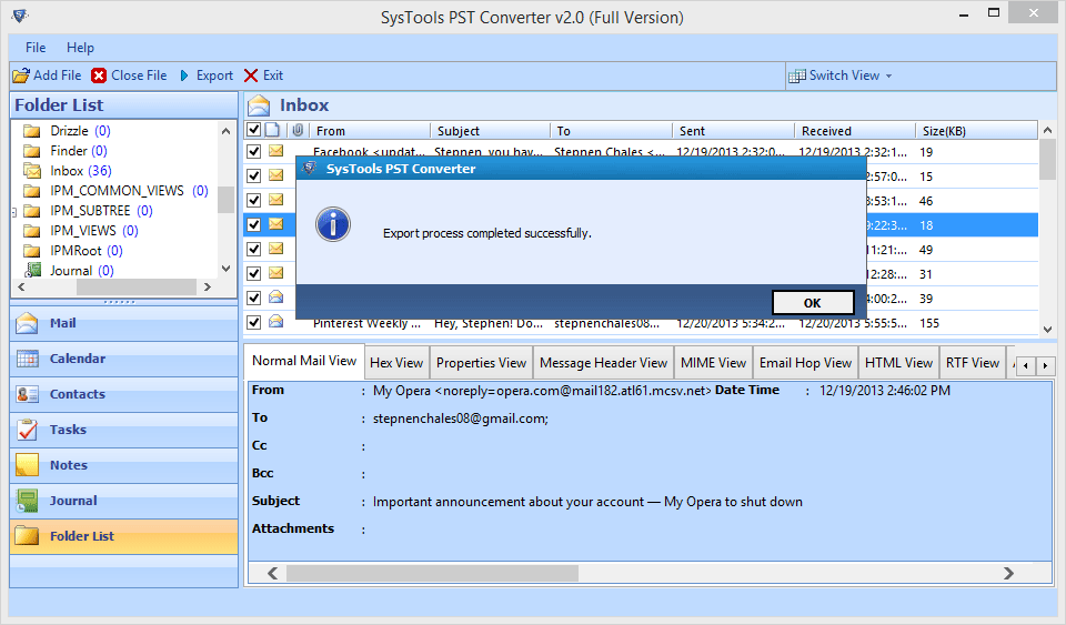 convert pst to msg files
