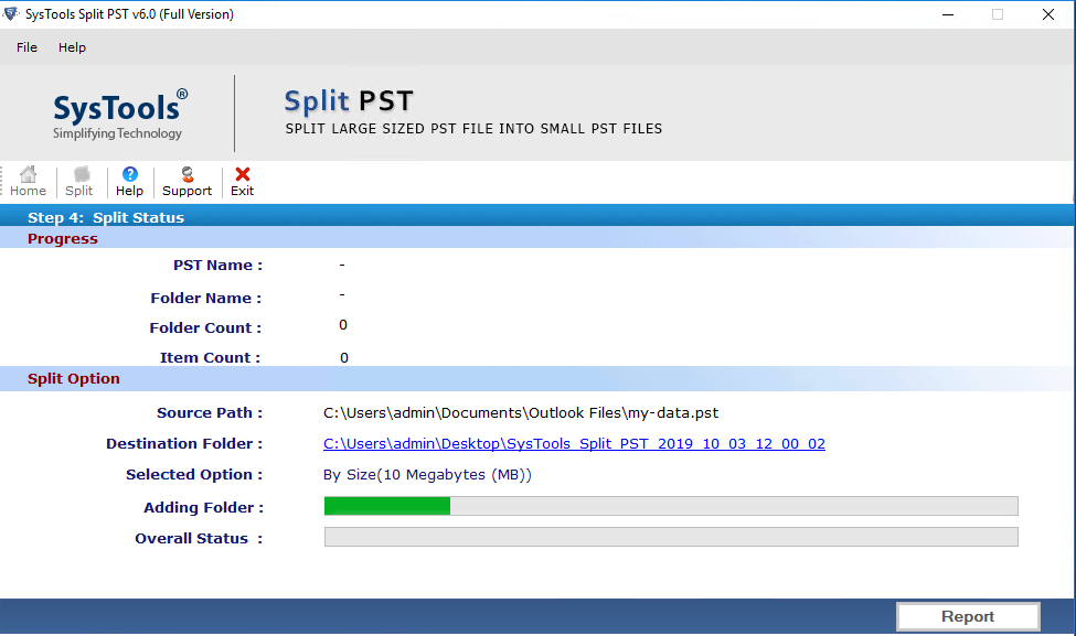 save CSV report