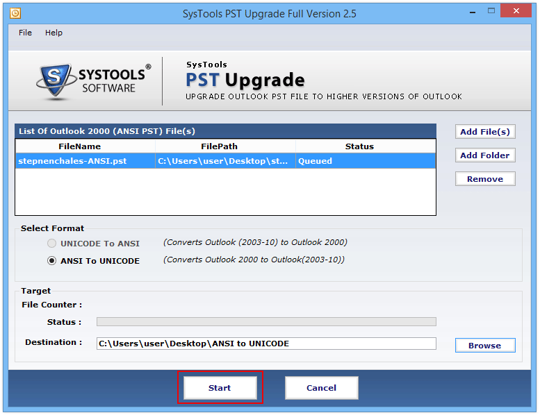 start upgradation procedure